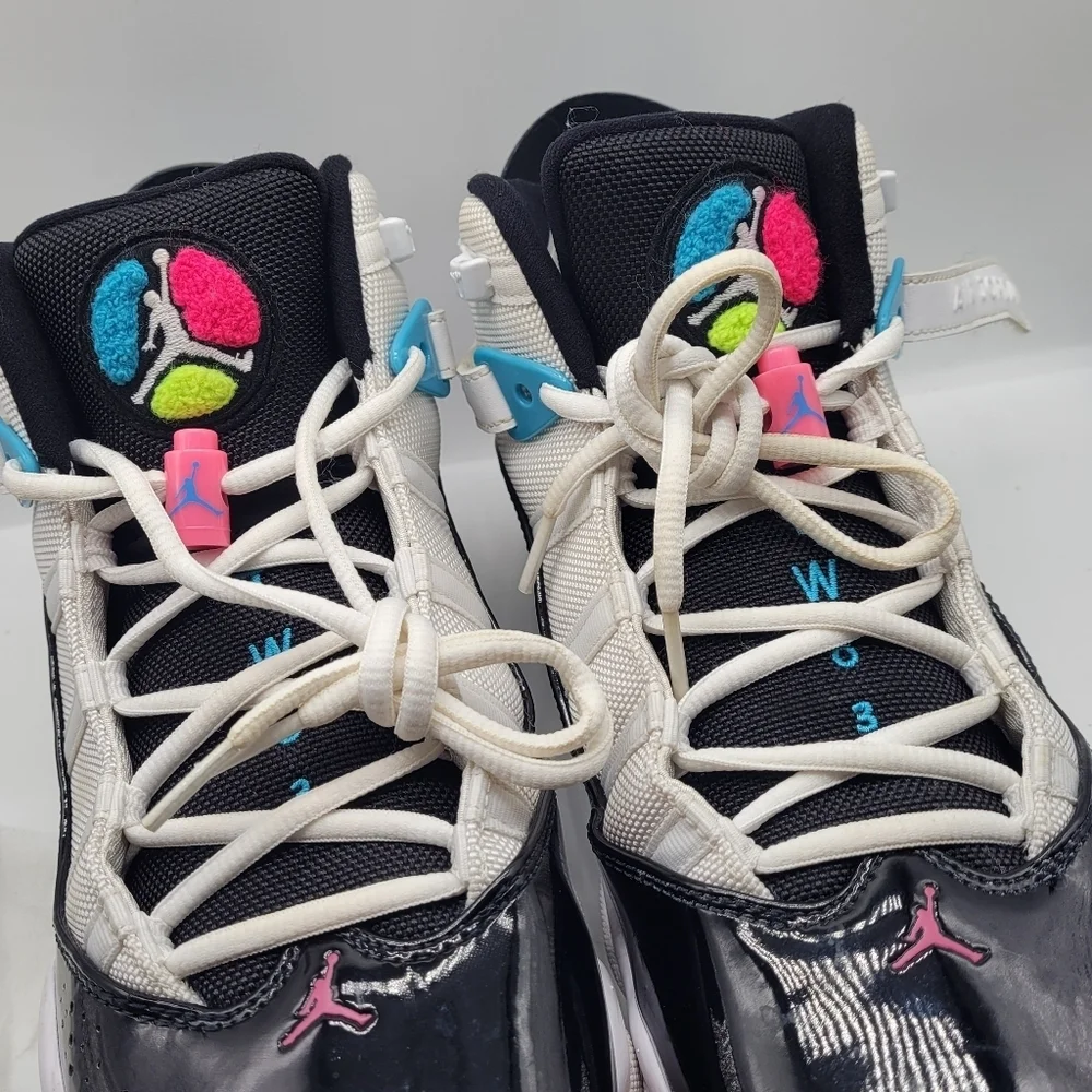Nike Air Jordan 6 Rings 'South Beach' CK0017-100 Mens Size 9 Multicolor Sneakers